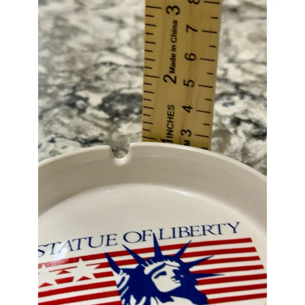 Vintage Statue Of Liberty New York Ashtray 4